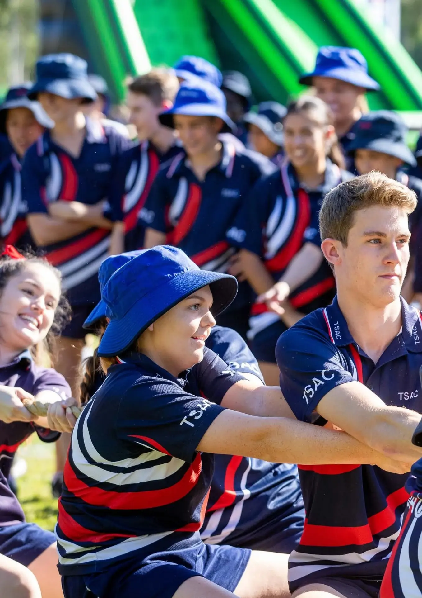 Students Participate in Tug-of-War